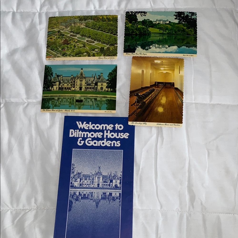 Vintage Biltmore House & Gardens Postcards Set